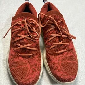 Sorel Red Athletic Shoes Lightweight Knit Design